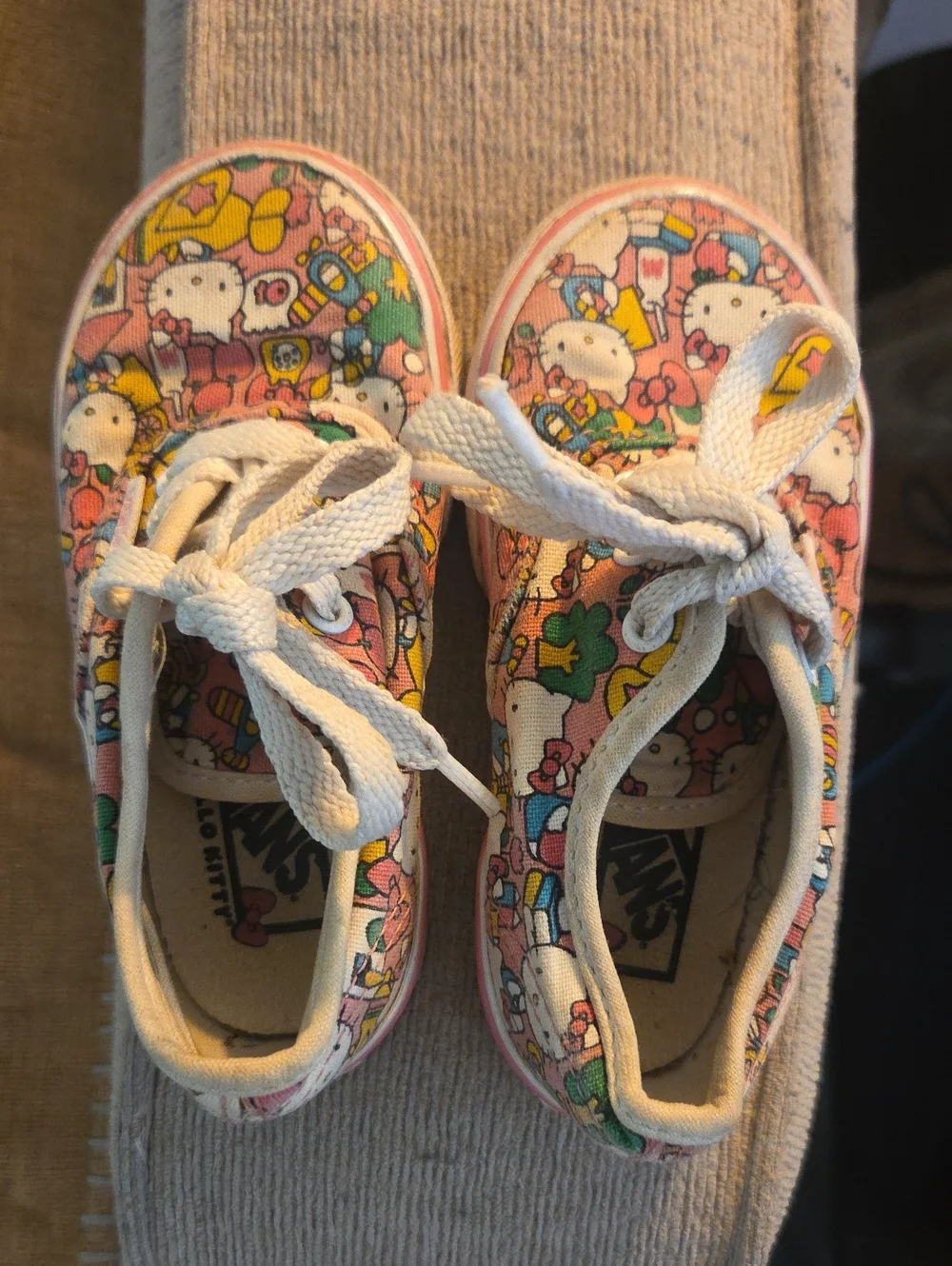 Vans Kids Pink Multi Hello Kitty Canvas Sneakers